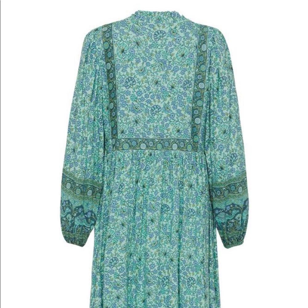 Spell Sundown Boho Dress Turquoise - Picture 3 of 9